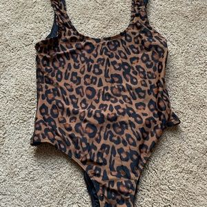 Cheetah print one piece